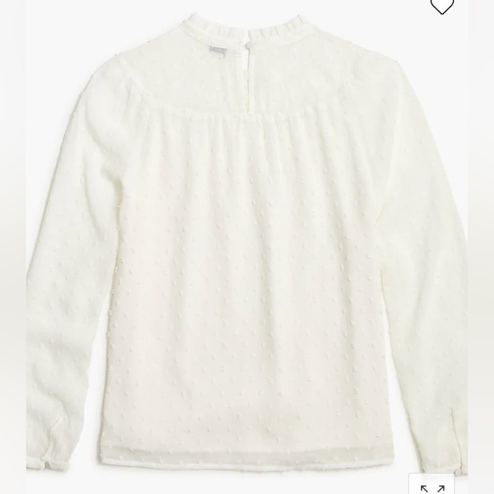 J. Crew Clip-dot smocked top* - Picture 5 of 9